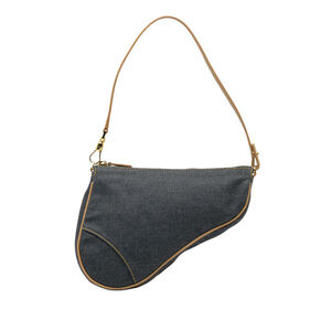 Pre-Loved Dior Mini Denim Saddle Pochette